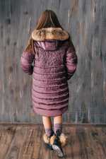 Пальто для девочки GnK ЗС-828 превью фото