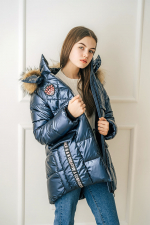 Куртка для девочки GnK ЗС-838 превью фото